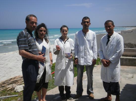 L'équipe de production de BIO ALGUES TUNISIE